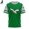 Brotherly Shove Eagles Philadelphia Eagles NFL Logo Green Design 3D T-Shirt