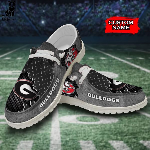 PREMIUM NCAA Georgia Bulldogs Custom Name Hey Dude Shoes