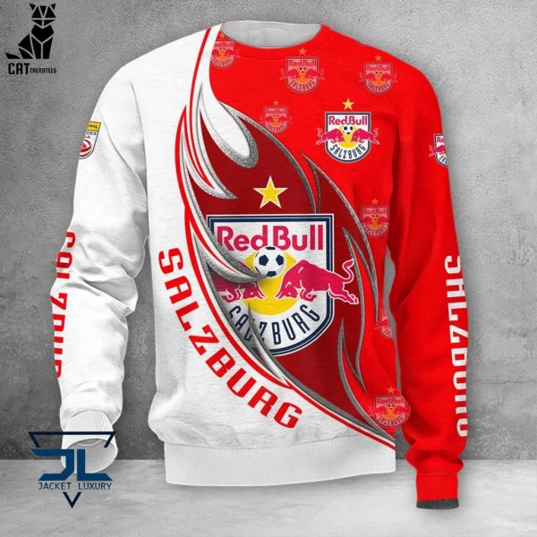 Red Bull Salzburg Red White Logo Design 3D Hoodie