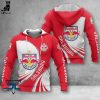 Red Bull Salzburg Red White Logo Design 3D Hoodie