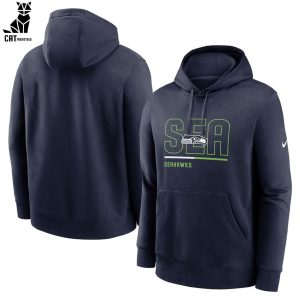 Seattle Seahawks Blue Nike Logo Design 3D Hoodie