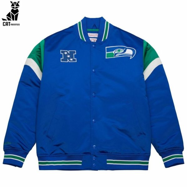 Seattle Seahawks NFL 2023 Mascot Design Baseball Jacket