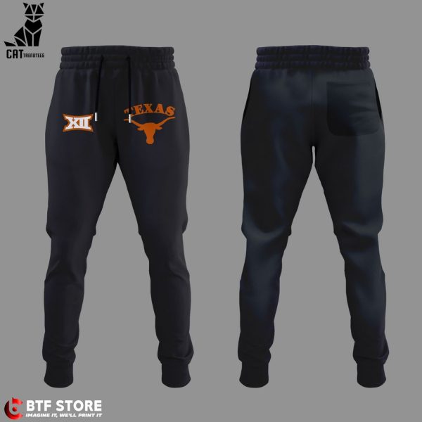 Texas Longhorns 1893 Nike Logo Black Design Hoodie Longpant Cap Set