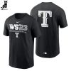 World Series Rangers Nike Logo Blue Design 3D T-Shirt