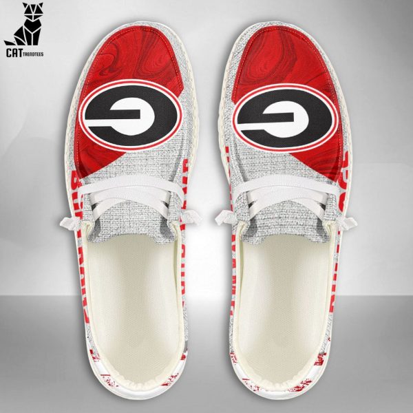 THE BEST NCAA Georgia Bulldogs Custom Name Hey Dude Shoes