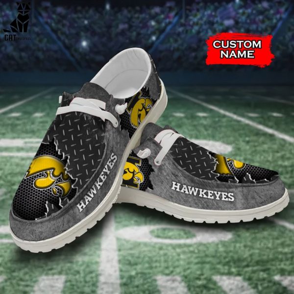 THE BEST NCAA Iowa Hawkeyes Custom Name Hey Dude Shoes