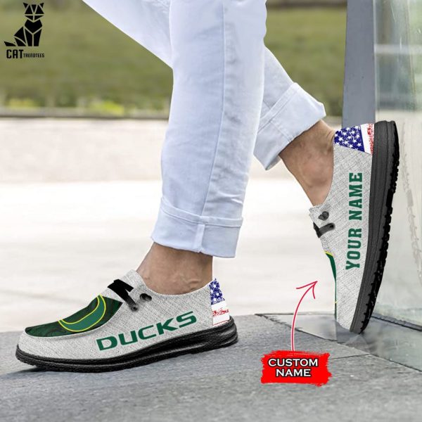 THE BEST NCAA Oregon Ducks Custom Name Hey Dude Shoes