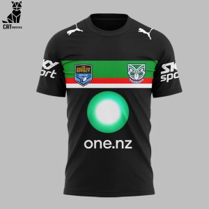 The Knock On Effect NSW Up The Wahs One.nz Black Logo Design 3D T-Shirt