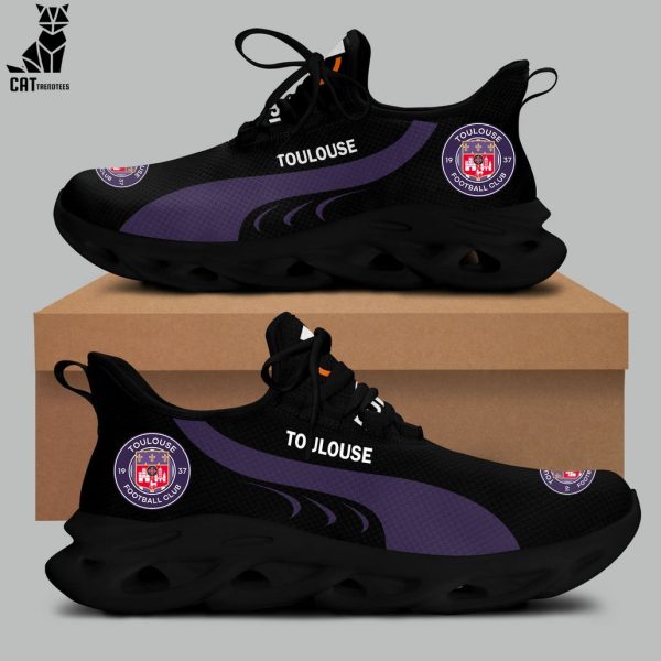 Toulouse Clunky Football Club Full Black Purple Design Max Soul Shoes