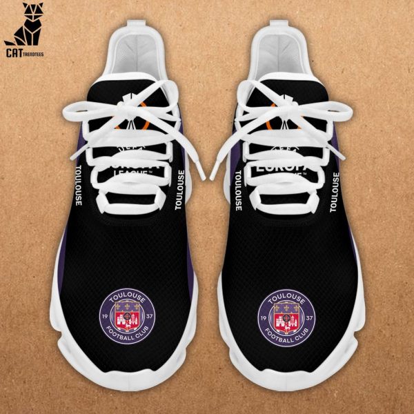 Toulouse Clunky Football Club Full Black Purple Design Max Soul Shoes