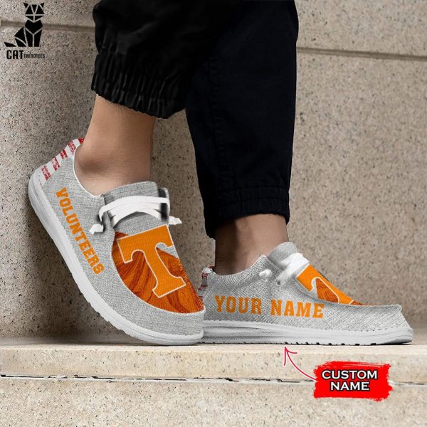 TRENDING NCAA Tennessee Volunteers Custom Name Hey Dude Shoes