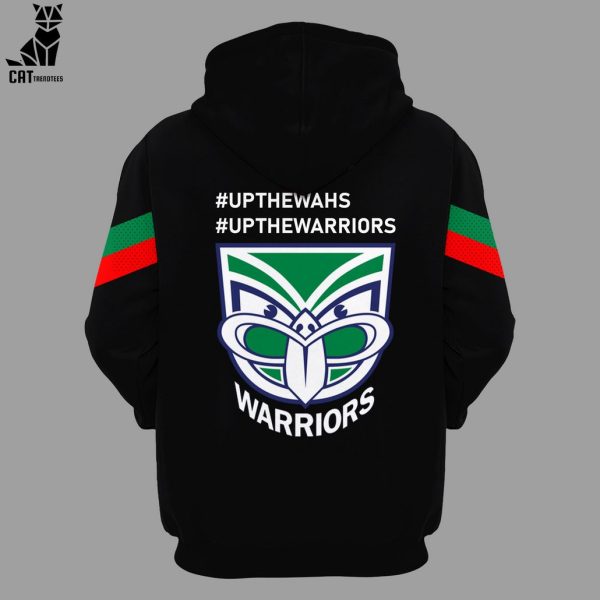 Up The Wahs Warriors Black Logo Design 3D Hoodie