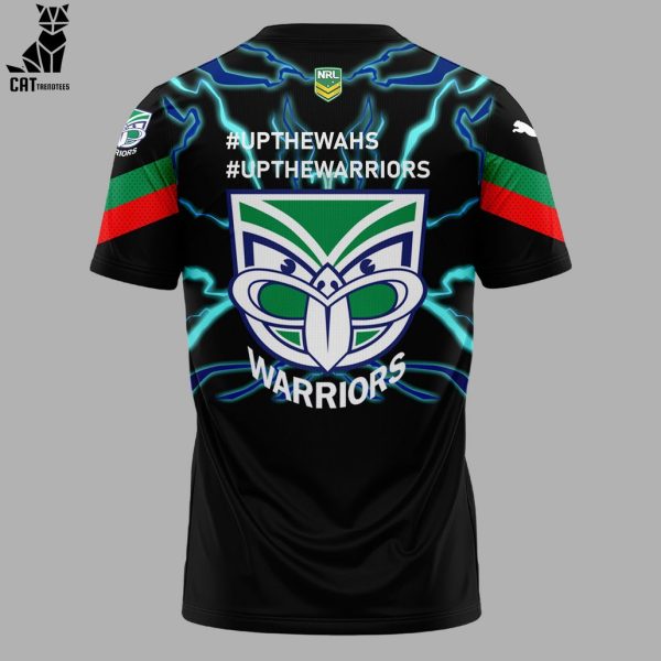 Up The Wahs Warriors Black Portrait Logo Design 3D T-Shirt