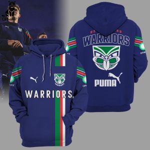 Warriors New Zealand Warriors Puma Mascot Blue Design 3D Hoodie