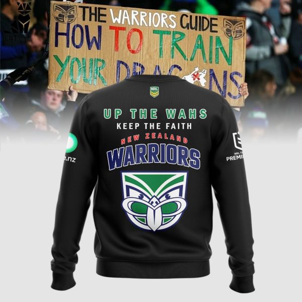 Warriors Up The Wahs Up The Wahs Keep The Faith New Zealand Warriors Design 3D Sweater