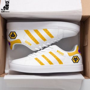 Wolverhampton Wanderers White Yellow Trim Design Stan Smith
