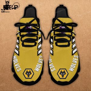 Wolverhampton Wanderers Yellow White Trim Design Max Soul Shoes