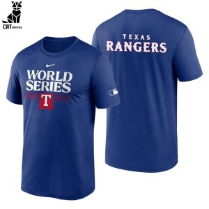 World Series Rangers Nike Logo Blue Design 3D T-Shirt