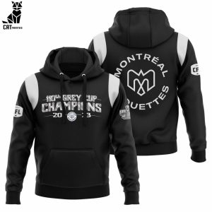 110th Montreal Alouettes 2023 Champions CFL Grey Cup Champions 2023 Design 3D Hoodie