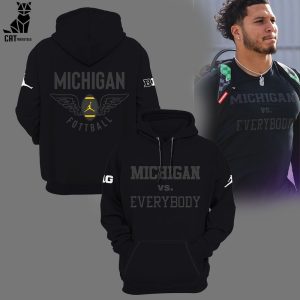 2023 Michigan Vs Everybody Full  Black Design 3D Hoodie