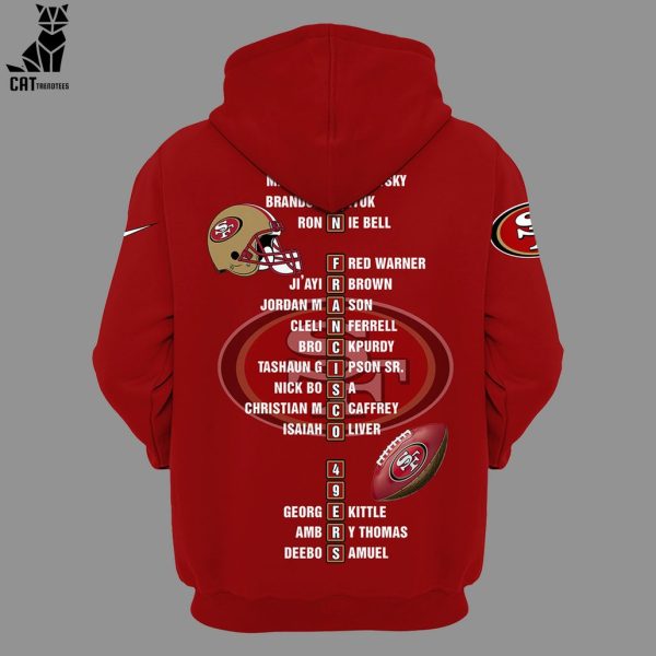 2023 NFC West It’s a Lock Champions 2023 Nike Logo Red Design Hoodie Longpant Cap Set