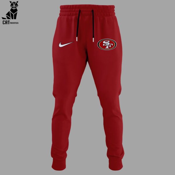 2023 NFC West It’s a Lock Champions 2023 Nike Logo Red Design Hoodie Longpant Cap Set