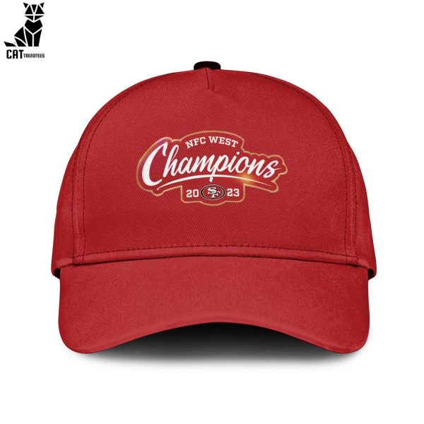 2023 NFC West It’s a Lock Champions 2023 Nike Logo Red Design Hoodie Longpant Cap Set