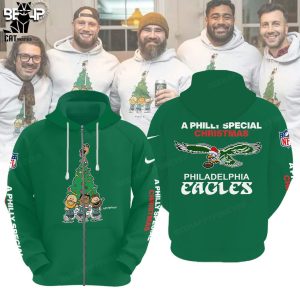 A Philly Special Christmas Philadelphia Eagles Nike Logo Green Design 3D Hoodie