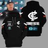 Carlton Blues FC Hyundai Logo Black Design 3D Hoodie