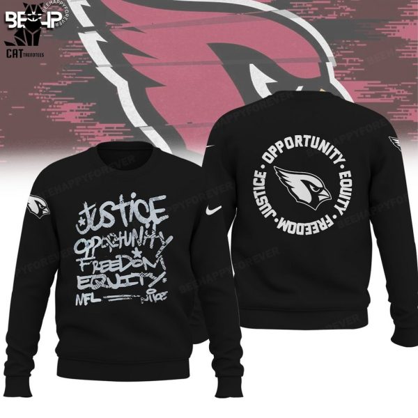 Arizona Cardinals Justice Opportunity Equity Nike Logo Design 3D Hoodie