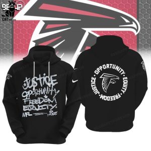 Atlanta Falcons Justice Opportunity Equity Nike Logo Design 3D Hoodie