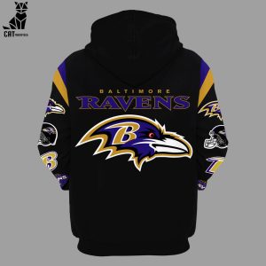 Baltimore Ravens 1996 Nike Logo Design 3D Hoodie