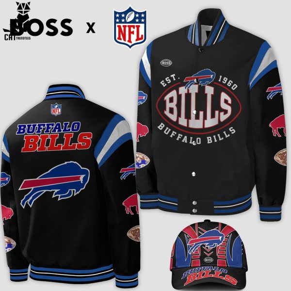 Buffalo Bills EST 1960 Black Design Baseball Jacket