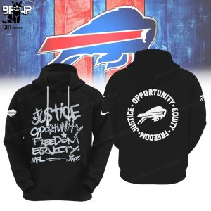 Buffalo Bills Justice Opportunity Equity Nike Logo Design 3D Hoodie