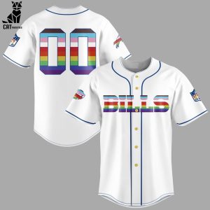 Buffalo Bills LGBT NFL White Design Baseball Jersey