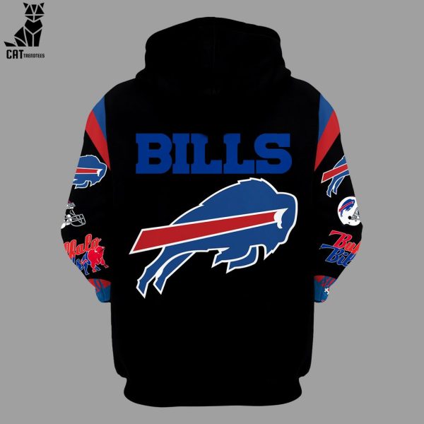 Buffalo Bills NFL 2023 Black Nike Logo Design 3D Hoodie