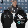 AFL Carlton Blues Stronger Together Hyundai Logo Black Design 3D Hoodie