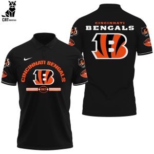 Cincinnati Bengals 1967 Ohio State Football Black Design 3D Polo Shirt