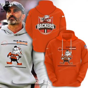 Cleveland Browns Backers Worldwide NFL Logo Orange Design 3D Hoodie