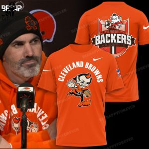 Cleveland Browns Backers Worldwide Nike Logo Orange Design 3D Hoodie