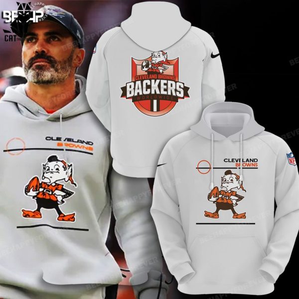 Cleveland Browns Mascot White Design 3D Hoodie