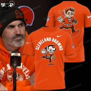 Cleveland Browns Orange Nike Logo Design 3D Hoodie