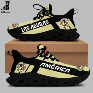 Club America Black Pale Yellow Design Max Soul Shoes