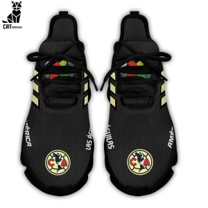 Club America Black Yellow Trim Design Max Soul Shoes