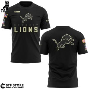 Detroit Lions Nike Logo Black Design 3D Hoodie