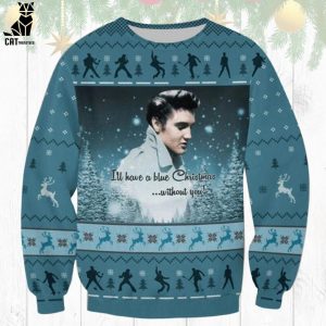Elvis Presley Christmas Design 3D Sweater