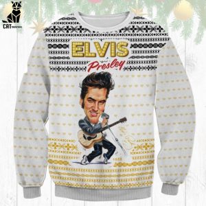 Elvis Presley Christmas Design 3D Sweater