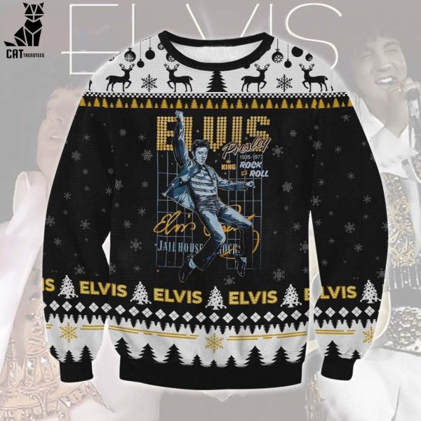 Elvis Presley King Design 3D Sweater