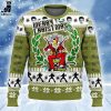 Elvis Presley Red White Christmas Design 3D Sweater