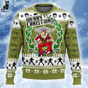 Elvis Presley Santa Ugly Christmas Sweater